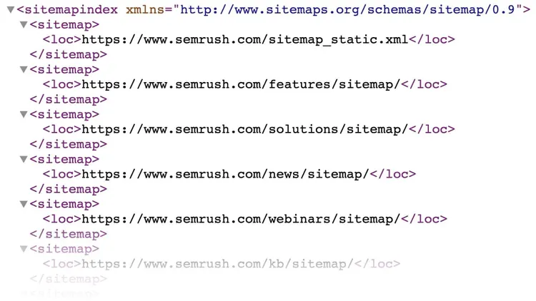 sitemap au format xml
