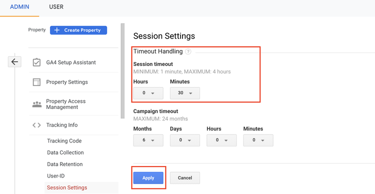 google analytics sessions