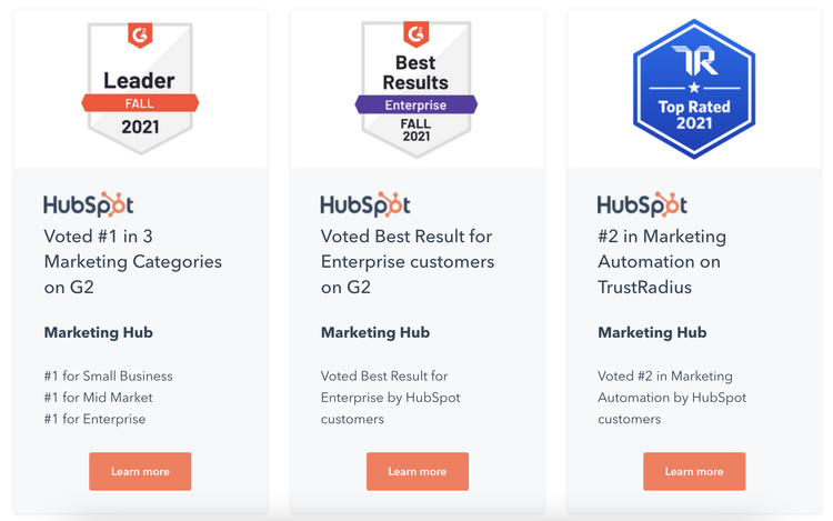 Témoignages sur Hubspot