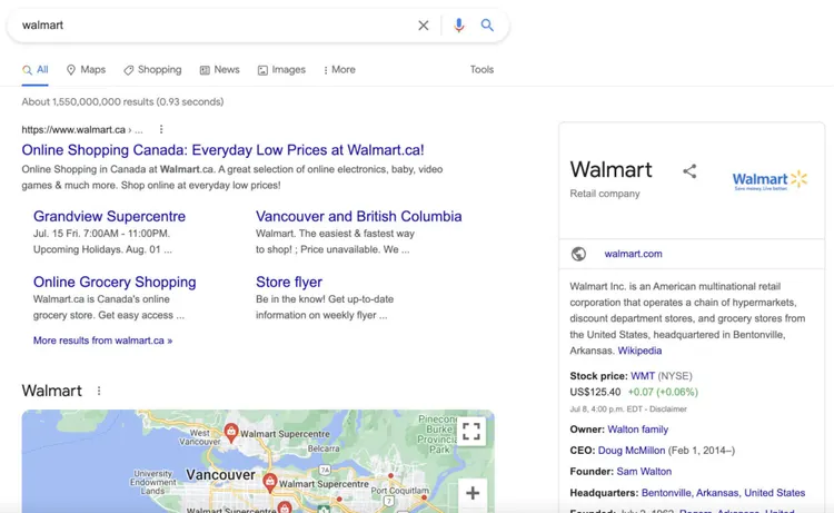 walmart et ses balises