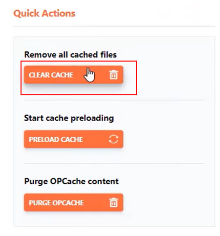 WP Rocket Effacer les données