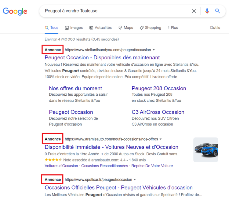 peugeot à vendre toulouse - Recherche Google, annonces