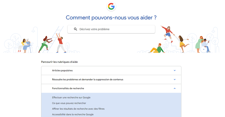 Aide Google Base de connaissances