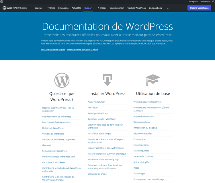 Exemple de page pilier - Wordpress
