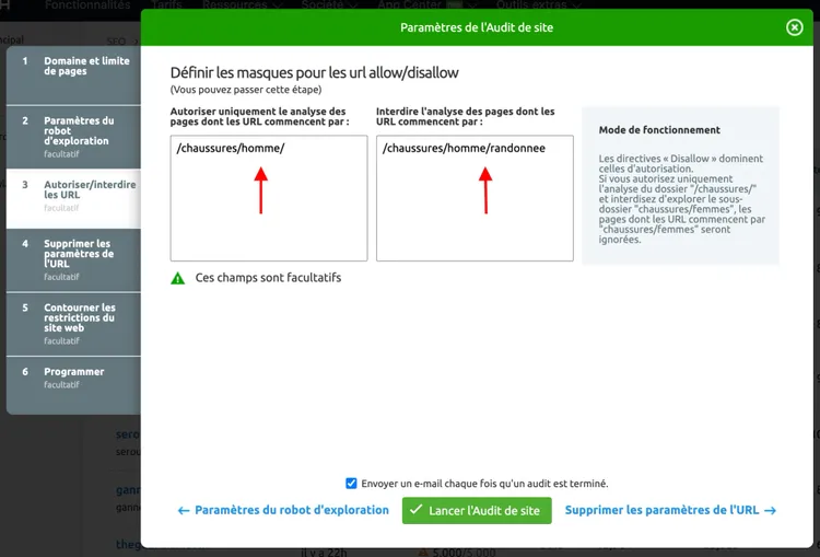 crawl sous-dossier