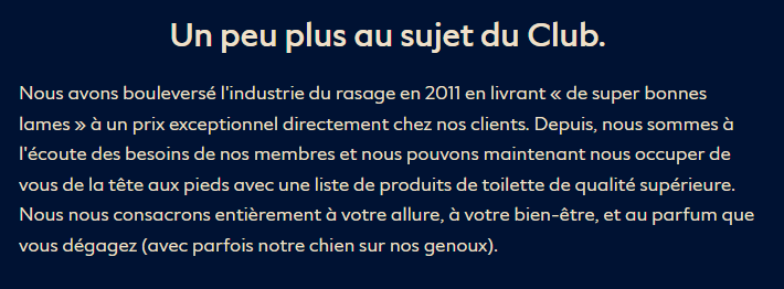 Dollar Shave Club, ton de voix irrévérencieux