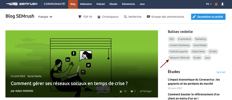 Découvrir SEMrush