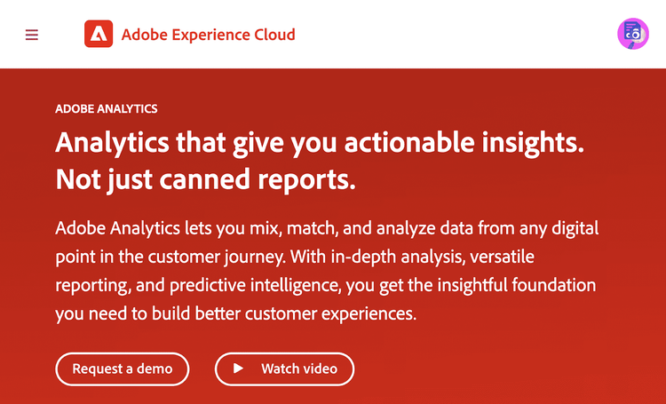 données d’analyse avec Adobe