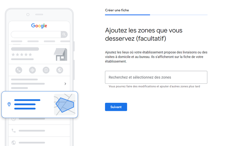 Google Business Profile - Ajoutez les zones que vous desservez