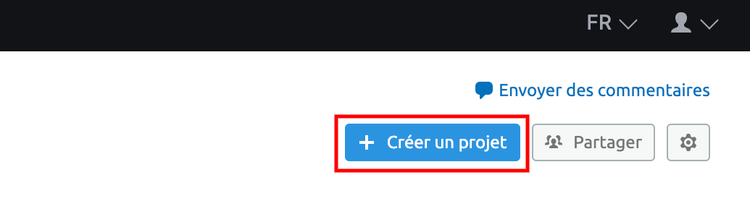 nouveau projet