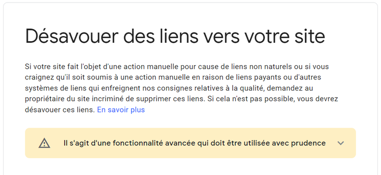 Explication de Google sur les raisons pour lesquels vous pouvez ou devez désavouer des liens