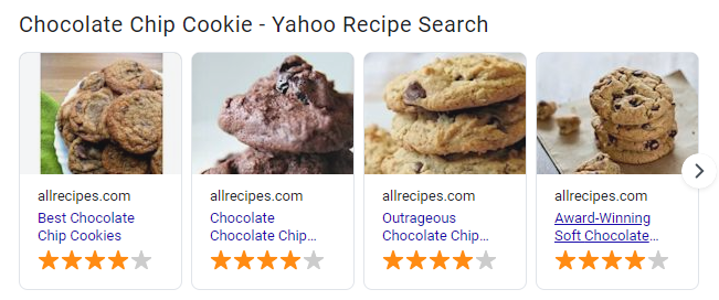 capture d'écran du moteur de recherche Yahoo