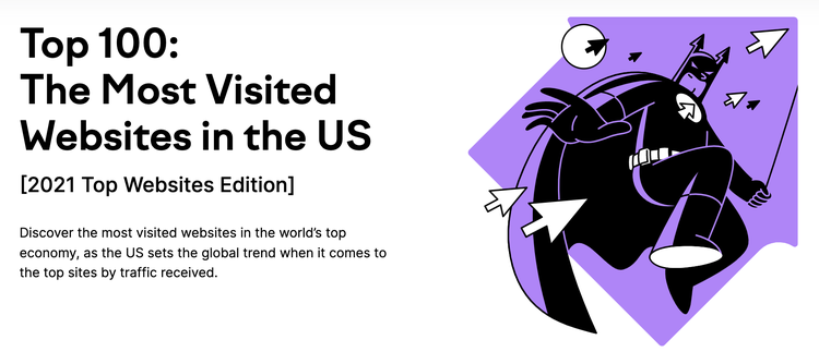 Liste des sites web les plus visités aux Etats-unis
