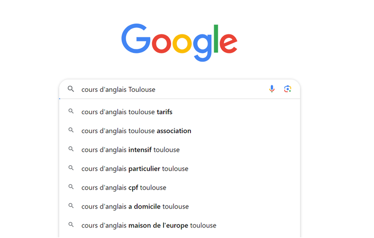 Cours d'anglais avec modificateur local