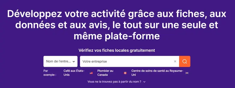 Listing Management, barre de saisie