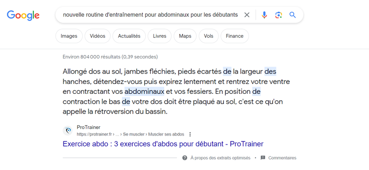 Extrait optimisé pour "nouvelle routine d'entraînement pour abdominaux pour les débutants"
