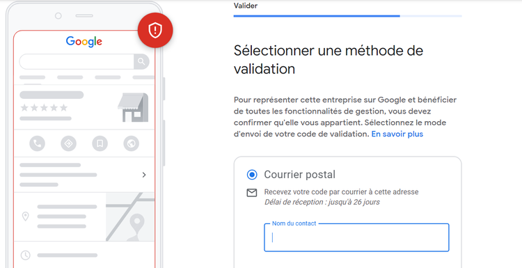 Valider fiche d'établissement GMP