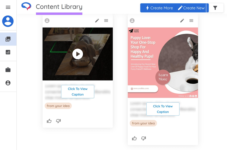 "Page "Bibliothèque de contenu