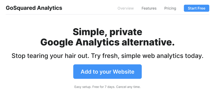 données d’analyse avec GoSquared