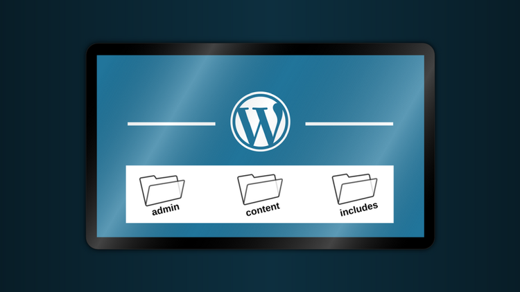 Structure dossiers WordPress admin content includes