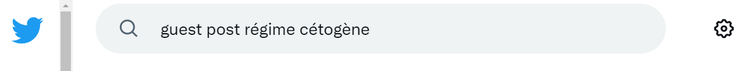 barre de recherche Twitter