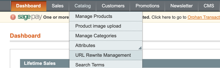 Redirection 301 Magento
