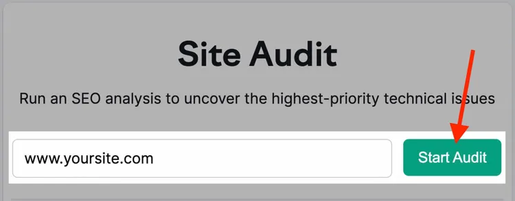 eseguire un audit del sito