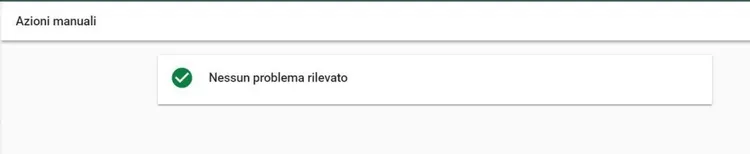 Azioni manuali Search Console