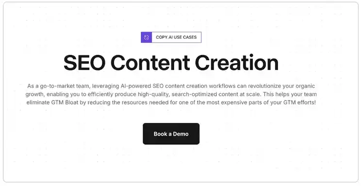 Utilizzo di Copy.ai per SEO