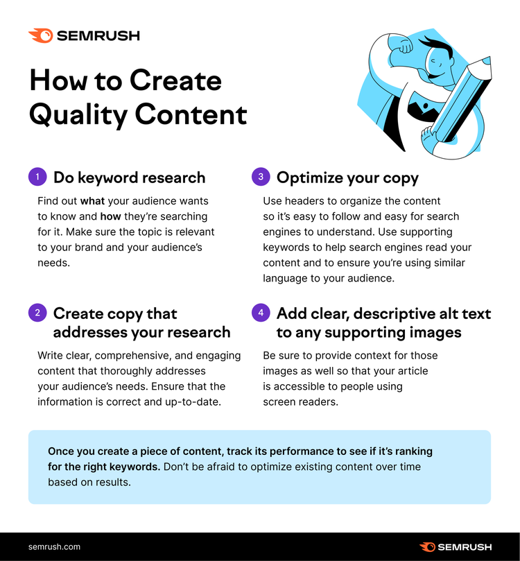 Come creare un contenuto di qualità