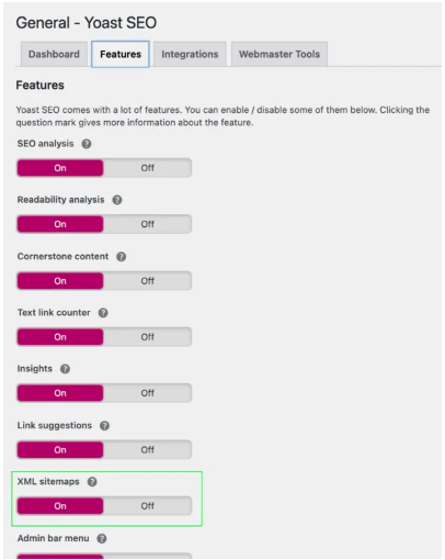 Yoast SEO Features analyse SEO lisibilité cornerstone