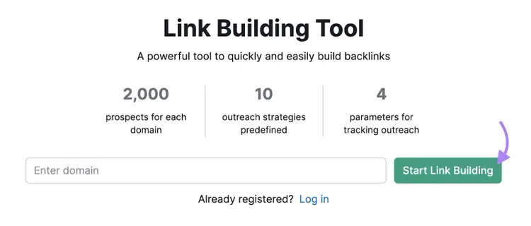 Ricerca dello strumento di link building