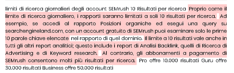 Esempio di Testo plagiato