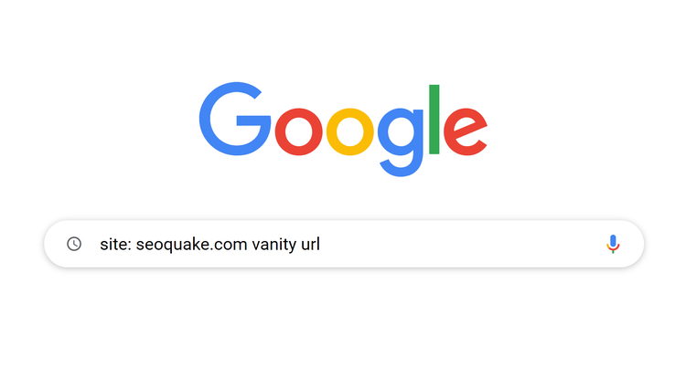 Google ricerca site: seoquake.com vanity url