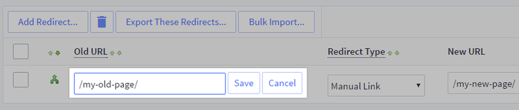 redirect su bigecommerce