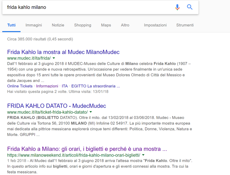 seo per giornalisti: risultati posizionamento articoli