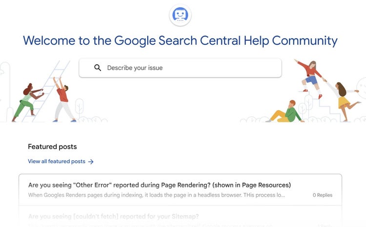 La community di assistenza di Google Search Central