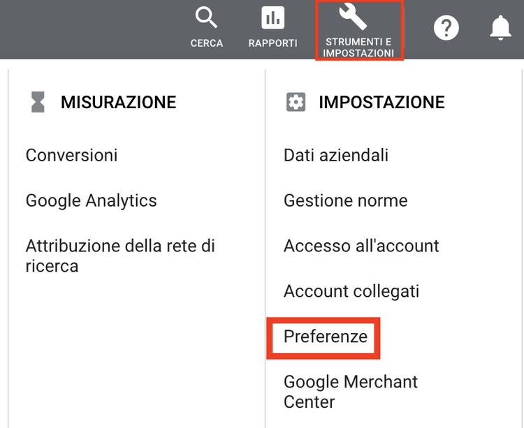 Come impostare notifiche di Google ads per i tuoi report