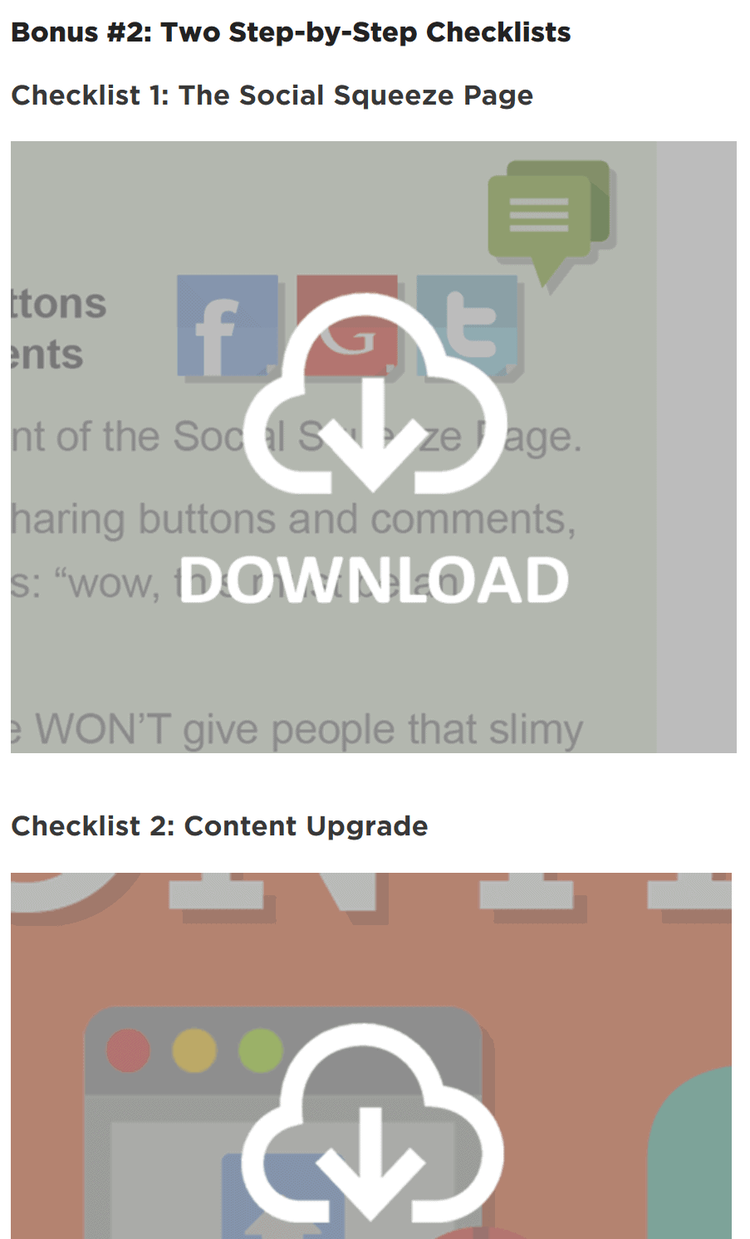 bonus checklists