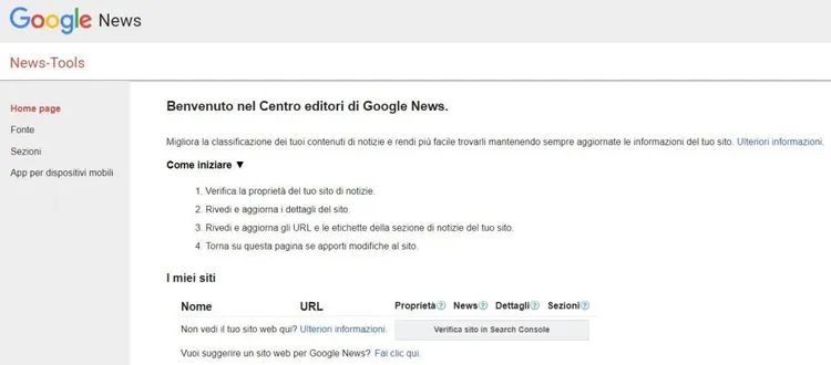 centro editori Google News