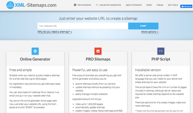 XML-Sitemaps générateur gratuit URL priorité mise à jour