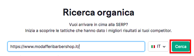 Organic Research modafferibarbershop.it mostrando 622 keyword