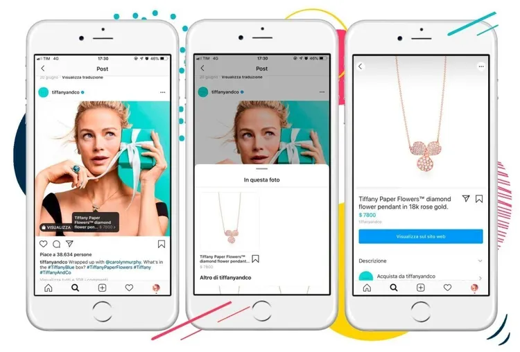 Esempio tag Instagram Shopping