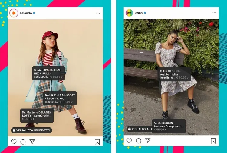 Esempi Instagram Shopping Fashion