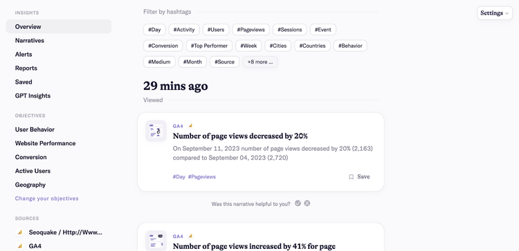 Dashboard Analytics metriche User Behavior Website Performance
