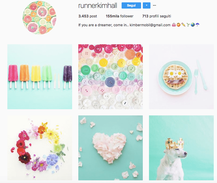 Instagram account Runnerkimhall: 155K follower