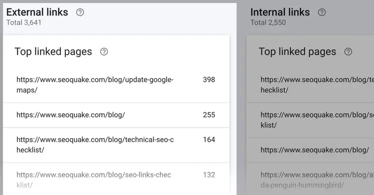 Report Link esterni su Search Console di Google