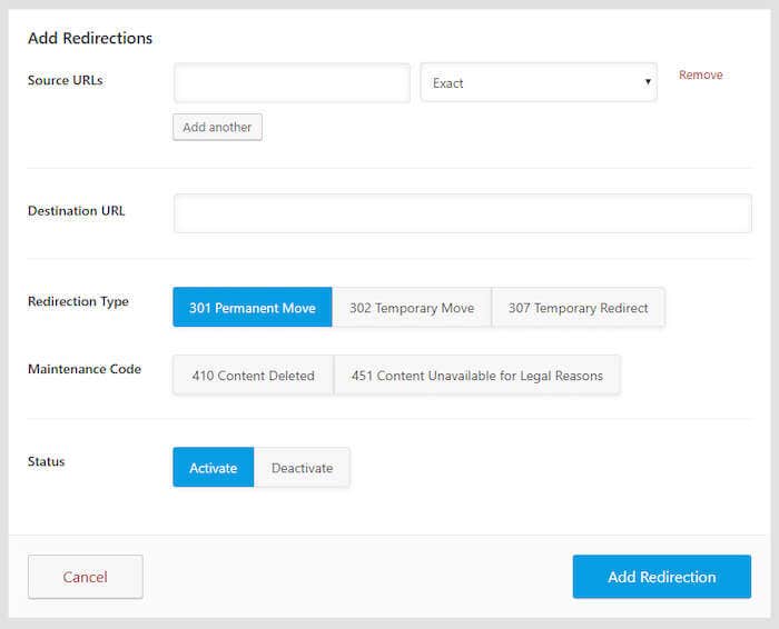 plugin rankmath per i redirect