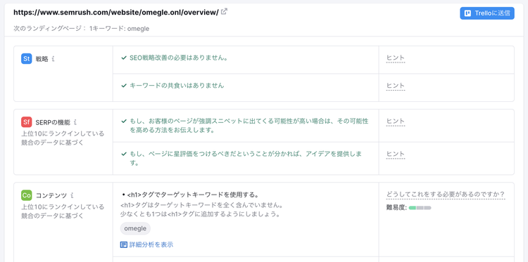 ヒントと難易レベル付き