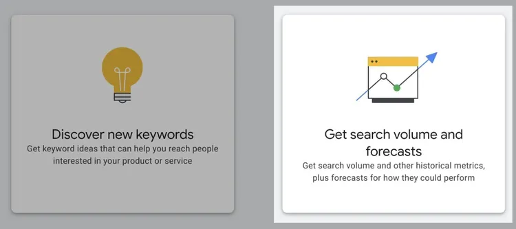 Google Ads benefits cards for keyword discovery